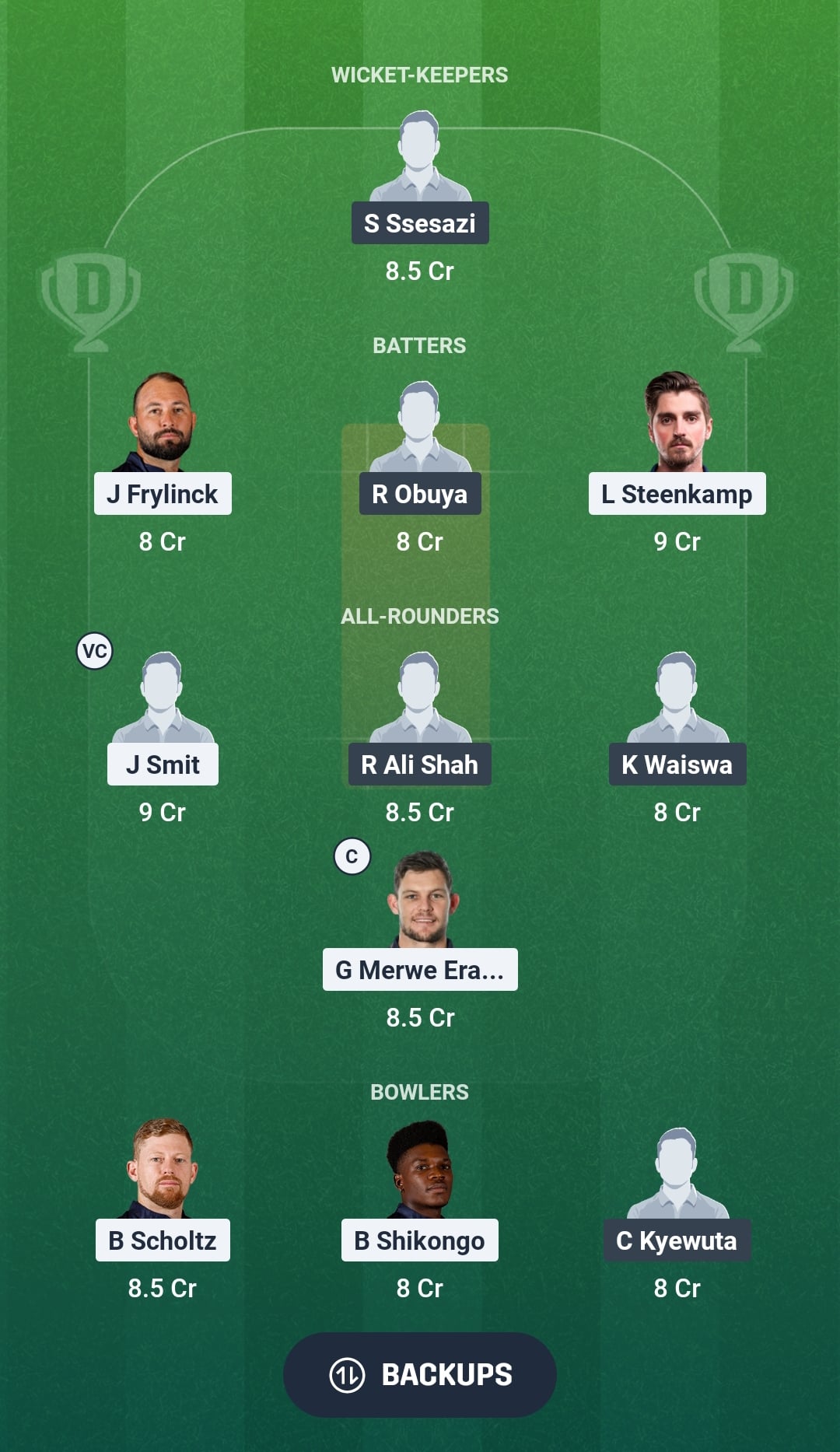 NAM vs UGA Dream11 Prediction Fantasy Cricket Tips Dream11 Team Uganda Tour of Namibia 2026