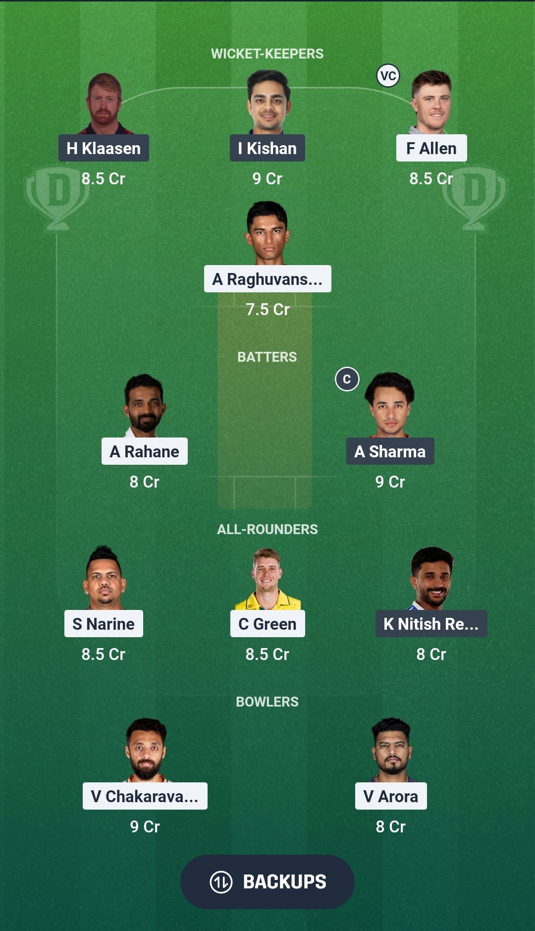 KKR vs SRH Dream11 Prediction Fantasy Cricket Tips Dream11 Team IPL 2026