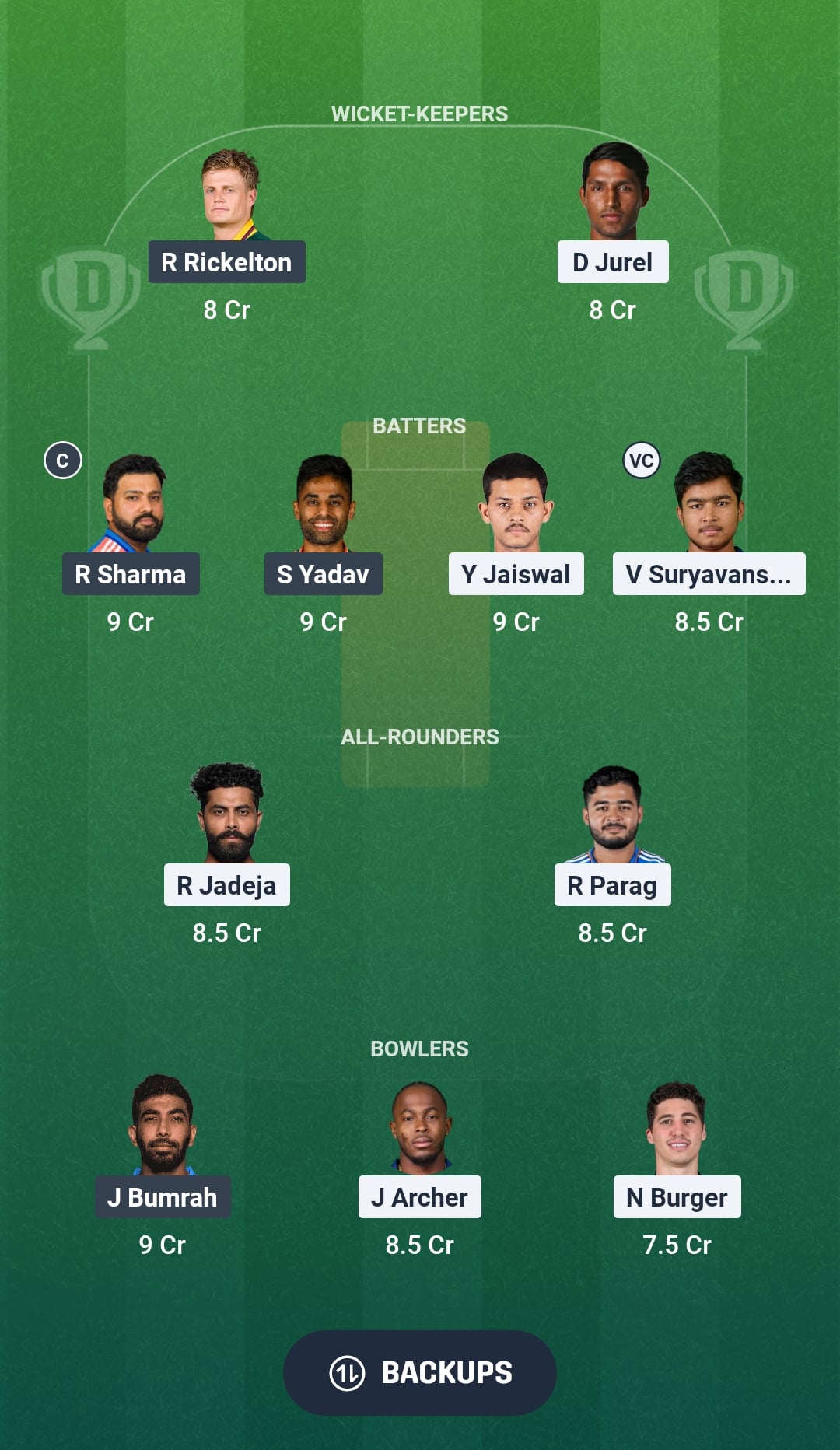 RR vs MI Dream11 Prediction Fantasy Cricket Tips Dream11 Team IPL 2026