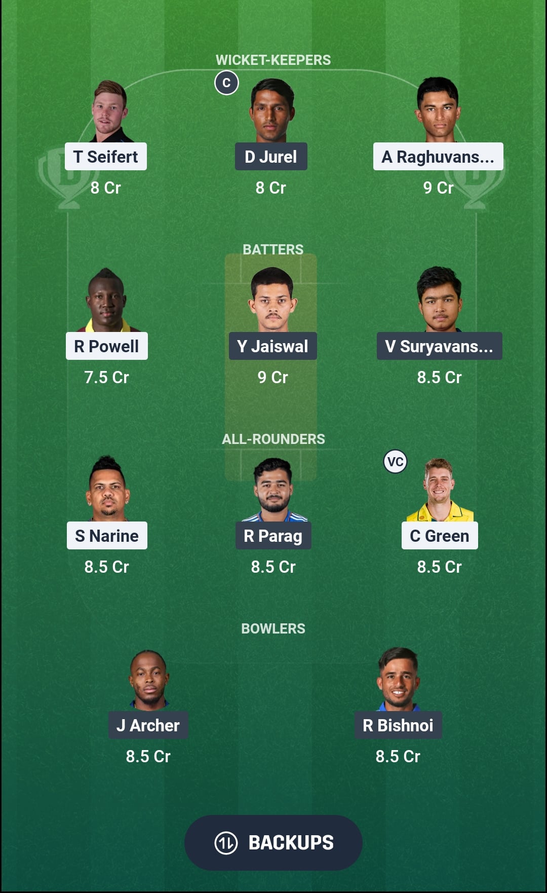 KKR vs RR Dream11 Prediction Fantasy Cricket Tips Dream11 Team IPL 2026