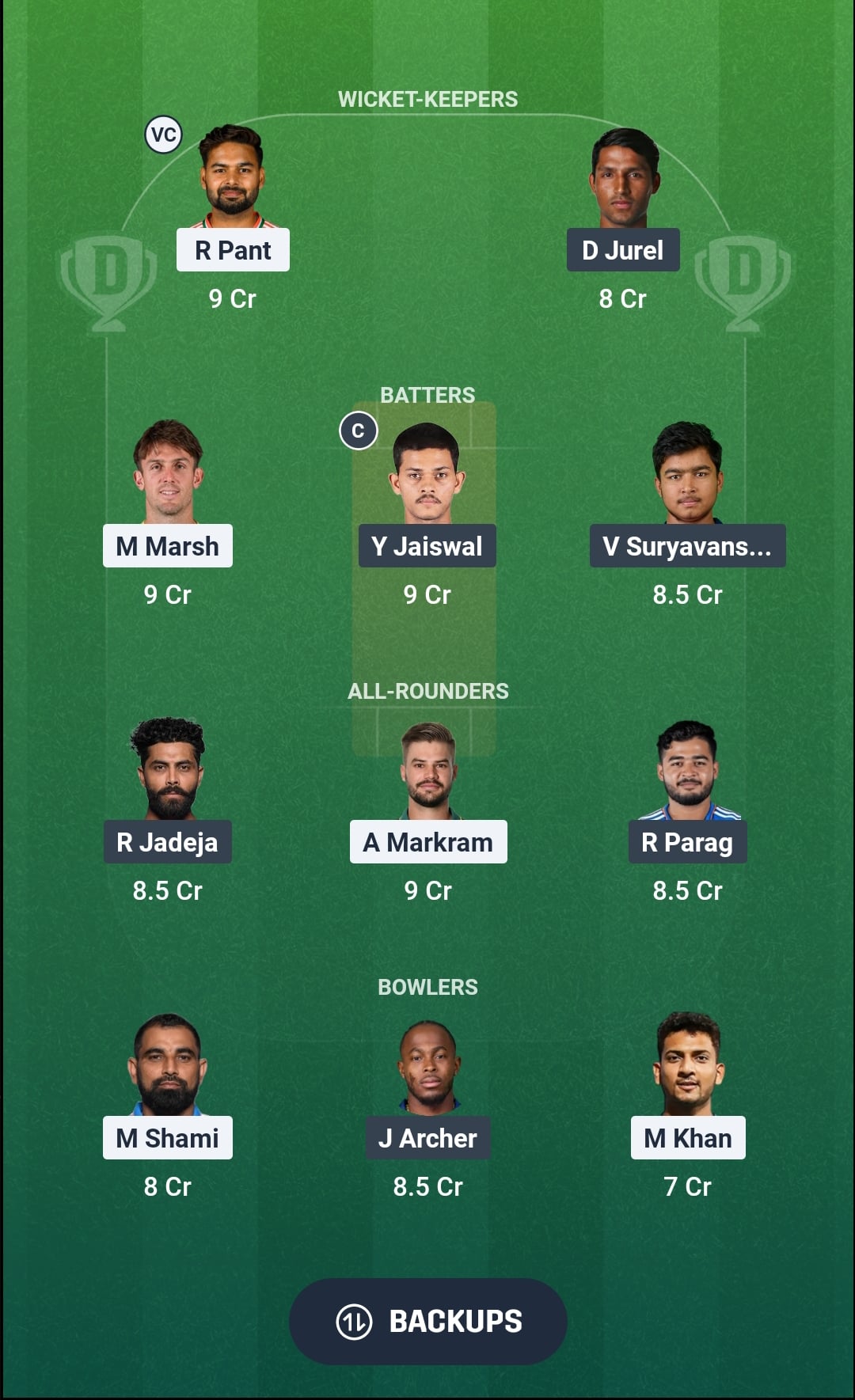 LSG vs RR Dream11 Prediction Fantasy Cricket Tips Dream11 Team IPL 2026