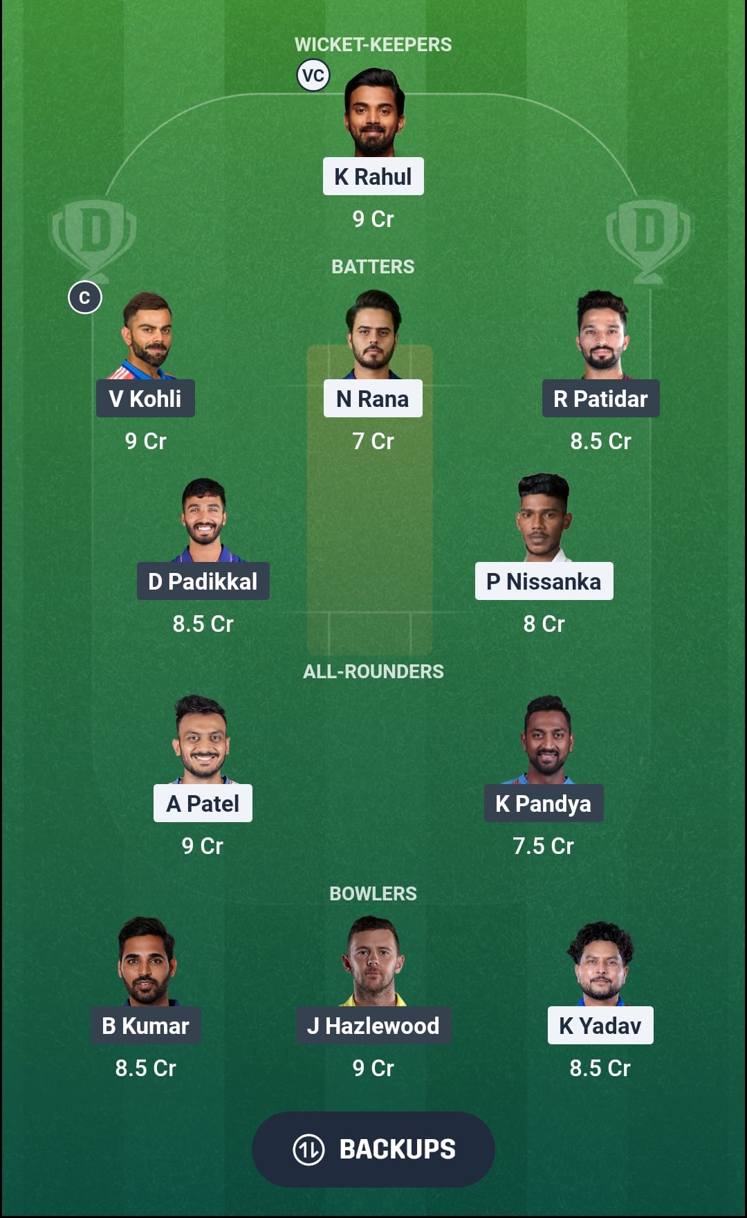 DC vs RCB Dream11 Prediction Fantasy Cricket Tips Dream11 Team IPL 2026