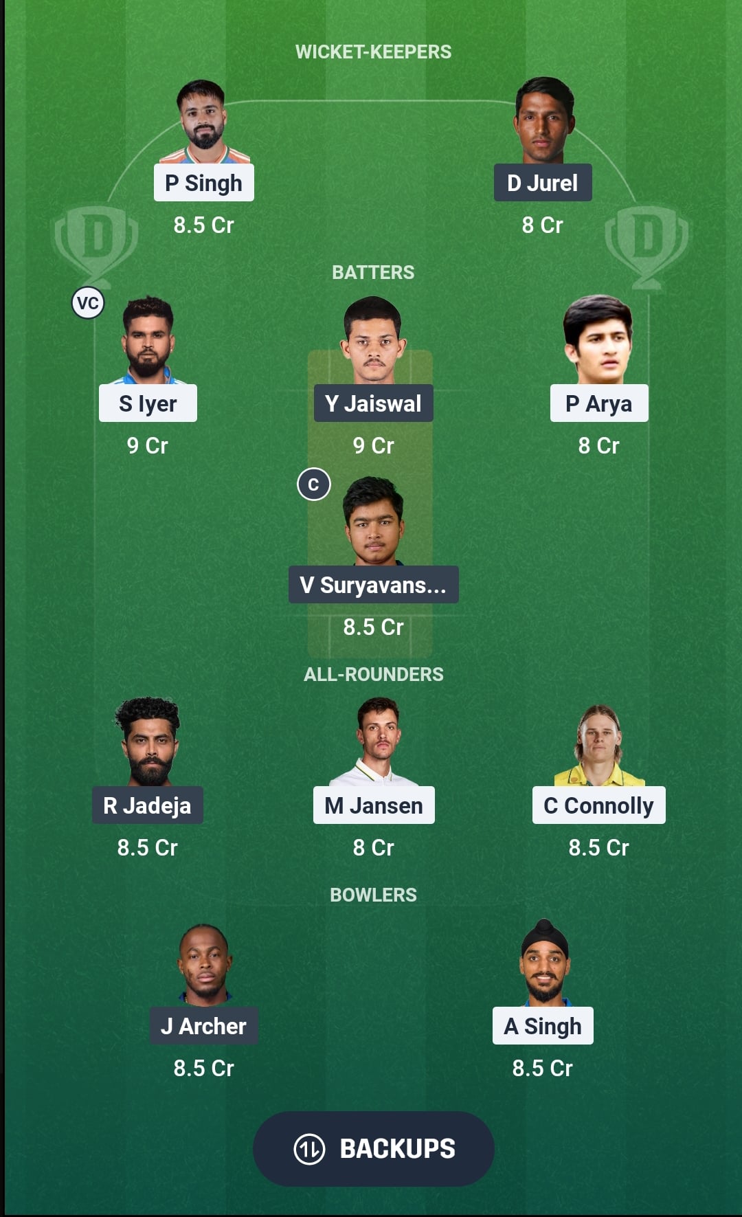 PBKS vs RR Dream11 Prediction Fantasy Cricket Tips Dream11 Team IPL 2026