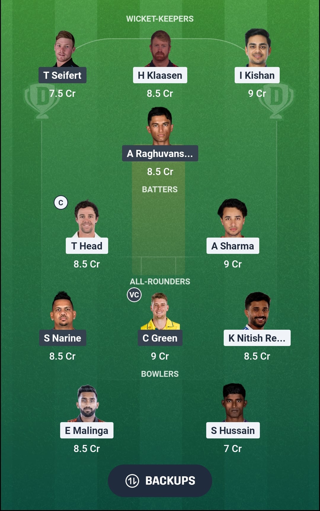 SRH vs KKR Dream11 Prediction Fantasy Cricket Tips Dream11 Team IPL 2026