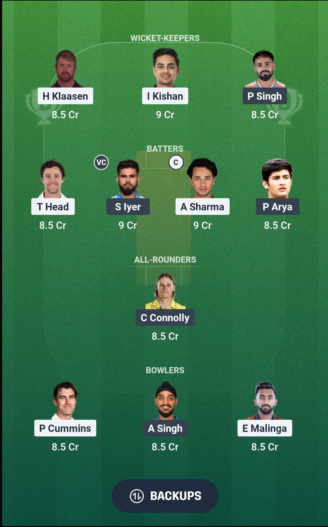 SRH vs PBKS Dream11 Prediction Fantasy Cricket Tips Dream11 Team IPL 2026