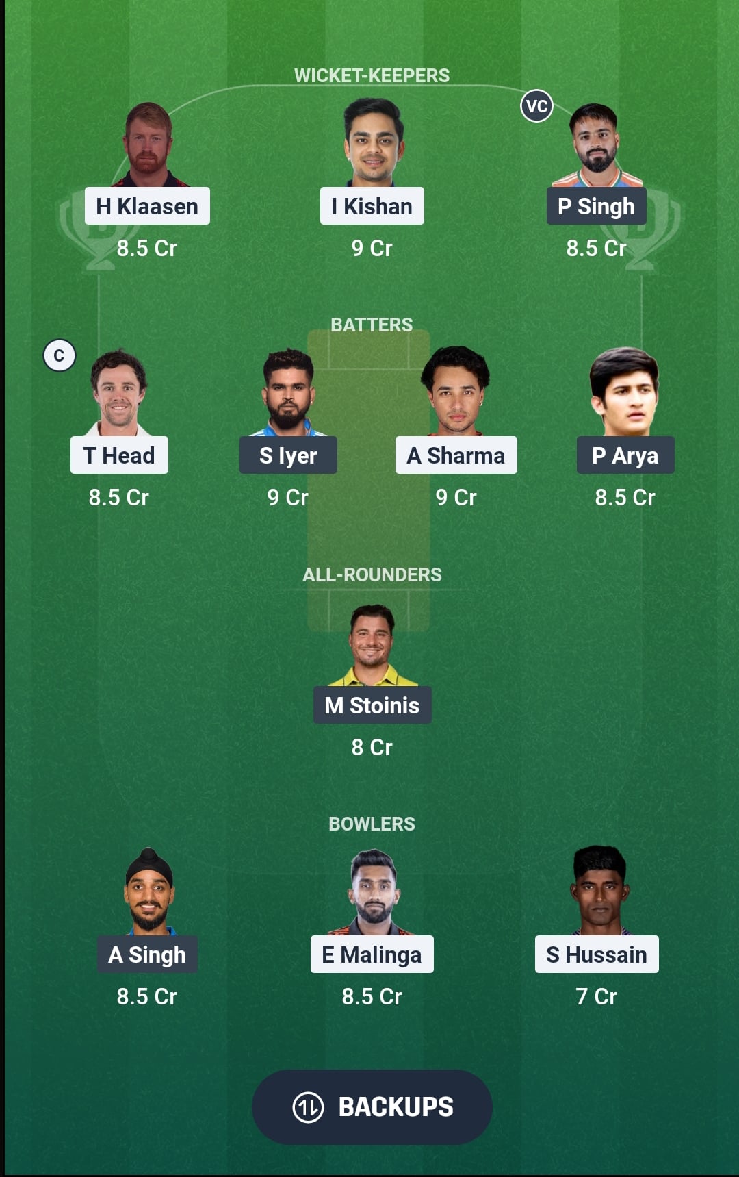 SRH vs PBKS Dream11 Prediction Fantasy Cricket Tips Dream11 Team IPL 2026