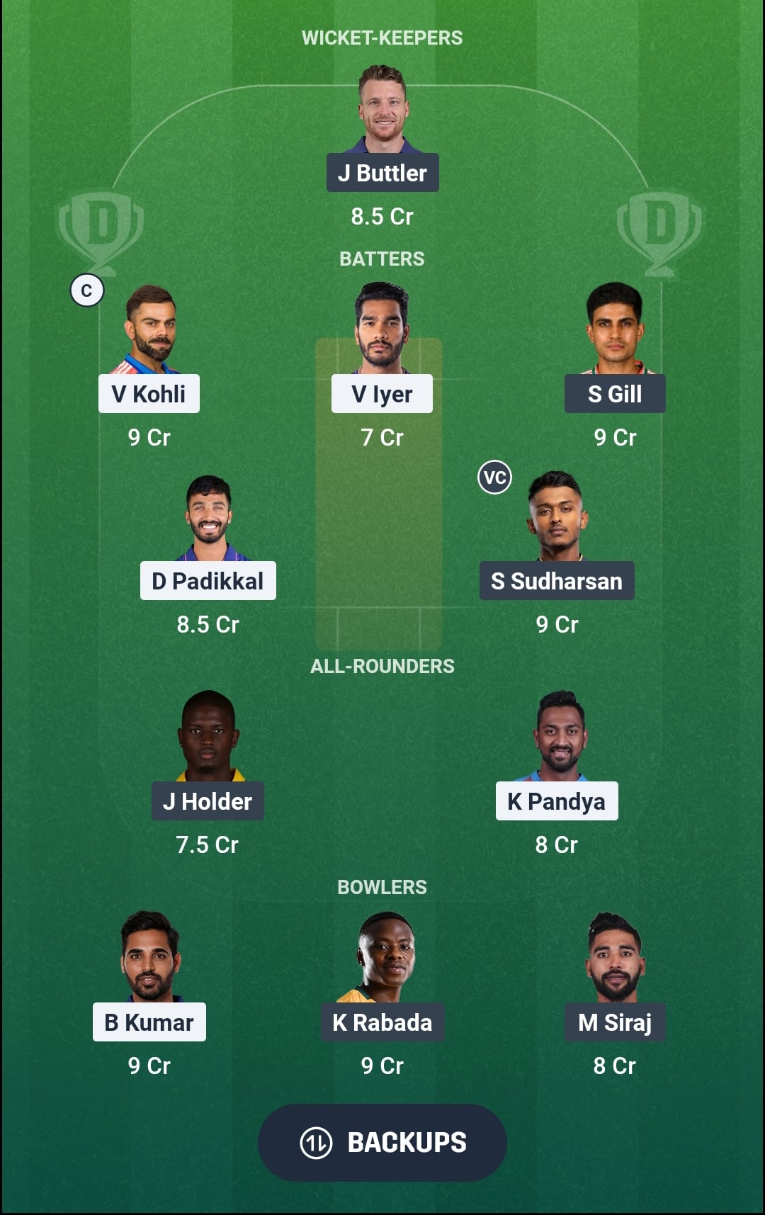 RCB vs GT Dream11 Prediction Fantasy Cricket Tips Dream11 Team IPL 2026