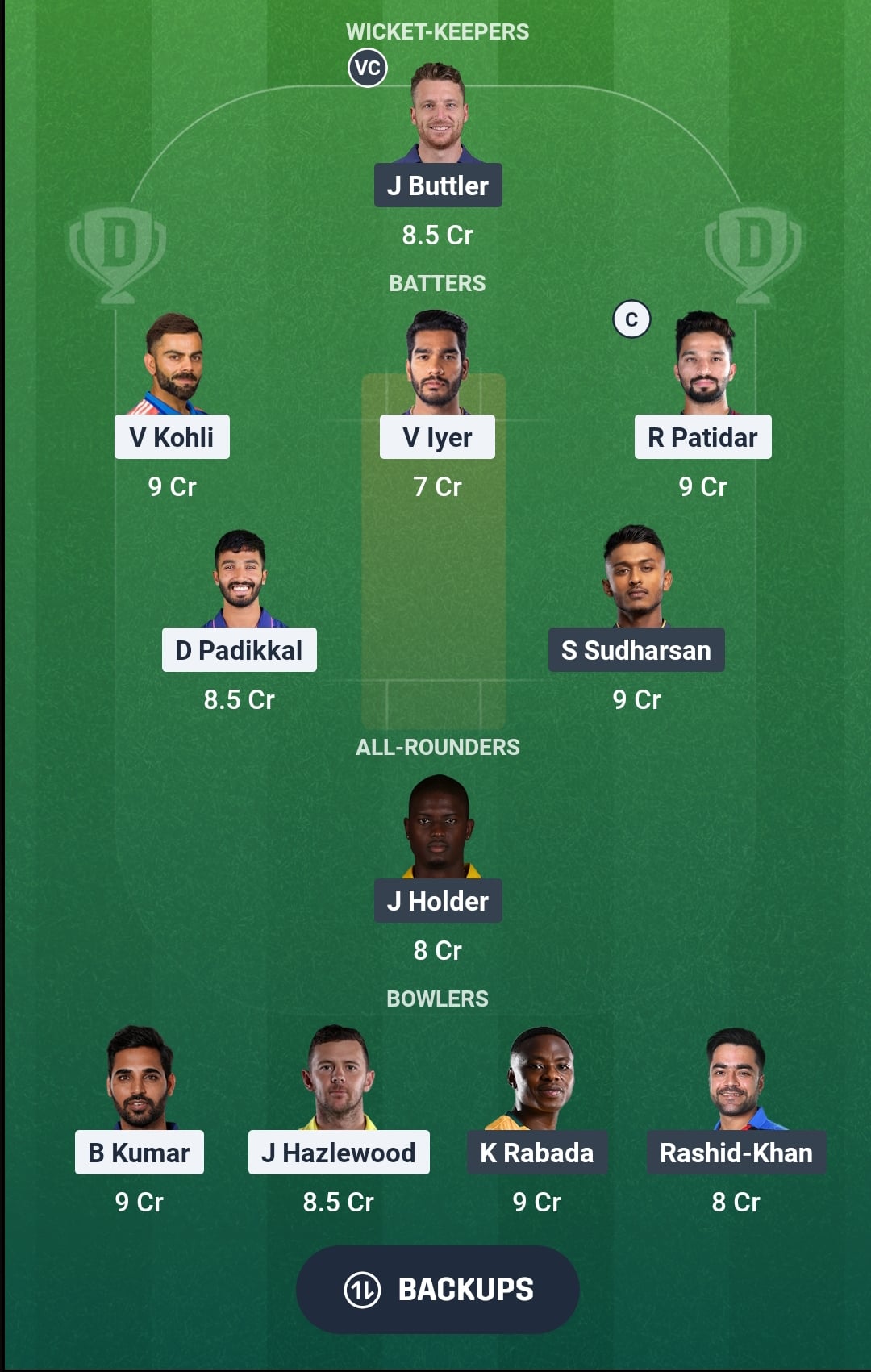 RCB vs GT Dream11 Prediction Fantasy Cricket Tips Dream11 Team IPL 2026