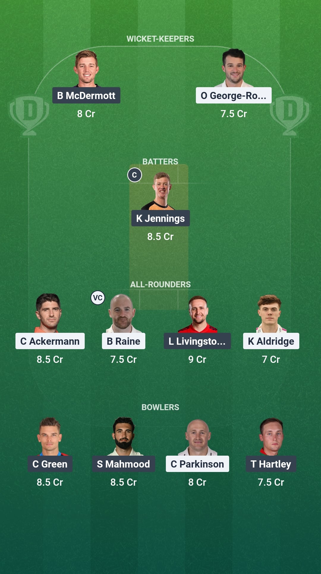 DUR vs LAN Dream11 Prediction Fantasy Cricket Tips Dream11 Team England Domestic T20 2026
