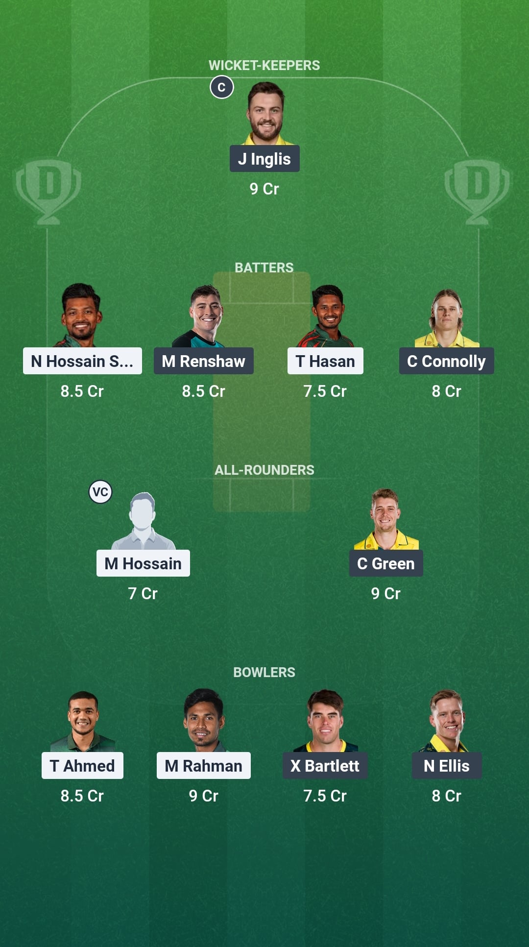 BAN vs AUS Dream11 Prediction Fantasy Cricket Tips Dream11 Team Australia Tour of India 2026