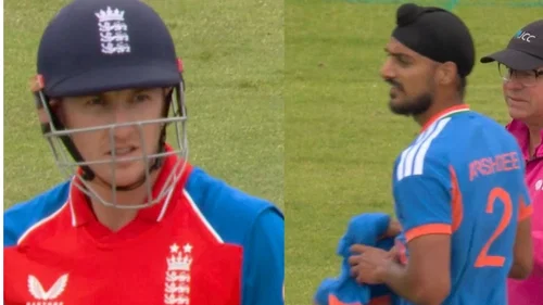 4 4 6 6 6 Harry Brook Smashes 26 Off Arshdeep Singh In 2nd T20I Vs India