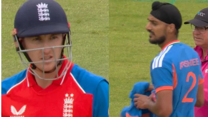 4 4 6 6 6 Harry Brook Smashes 26 Off Arshdeep Singh In 2nd T20I Vs India