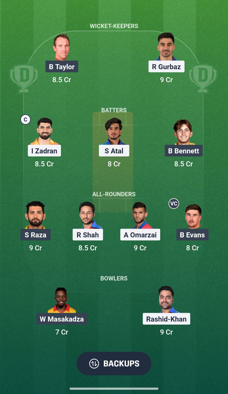 AFG Vs ZIM