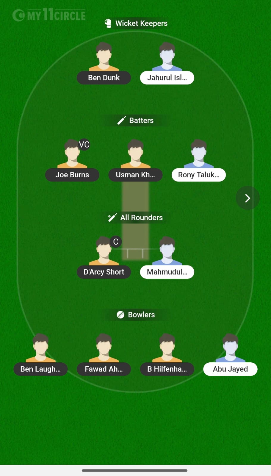 AUS L Vs BAN L