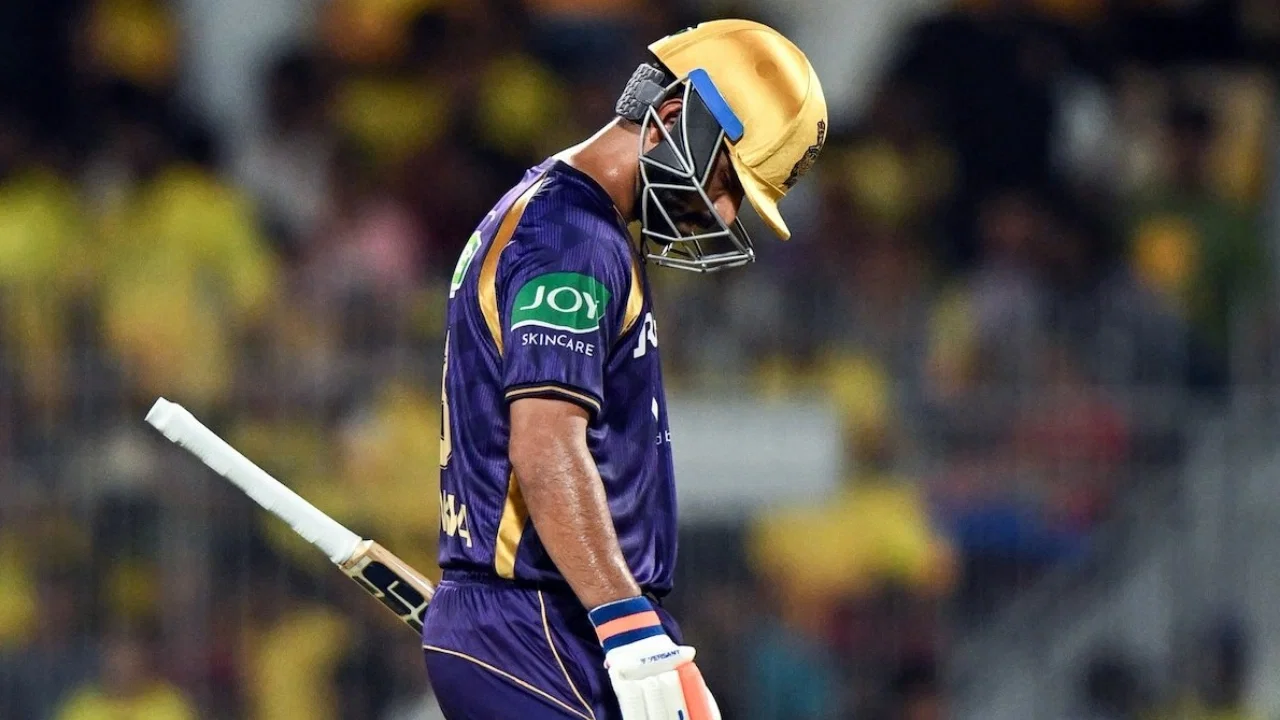 Fans furious as Ajinkya Rahane dismissed cheaply vs MI in IPL 2026
