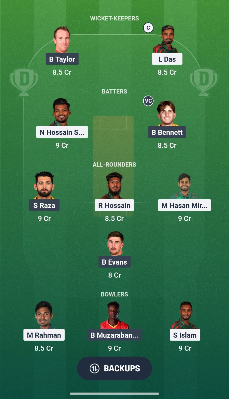BAN Vs ZIM 2