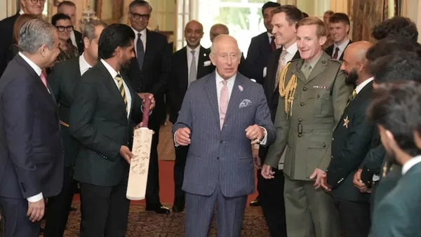 Babar Azam gifts signed Pakistan bat to King Charles