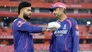 Riyan Parag and Kumar Sangakkara