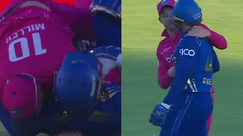 David Miller Brutally Tackles Down Ryan Rickelton