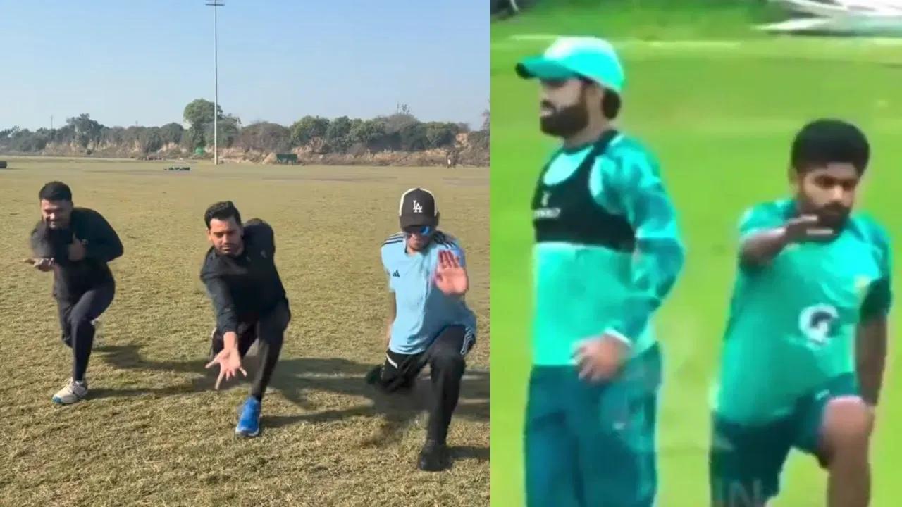 Deepak Chahar Brutally Trolls Babar Azam Mohammad Rizwan With Hilarious Warm Up Video