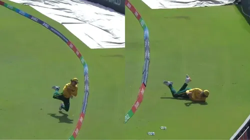 Dewald Brevis Gifts Shai Hope Six After Throwing Himself Beyond Boundary In WI Vs SA Clash