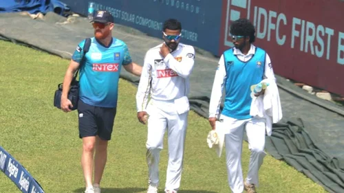 Dinesh Chandimal Injured During 1st Test Vs India