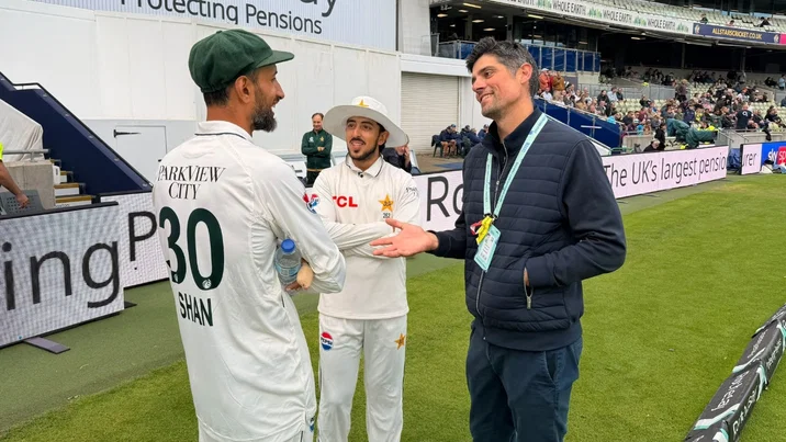 Dream Come True Of Azan Awais As He Meets With His Idol Alastair Cook