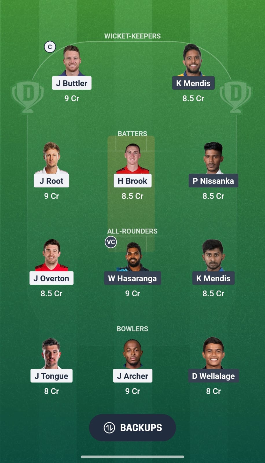 ENG Vs SL 2