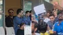 MS Dhoni mobbed by fans in England