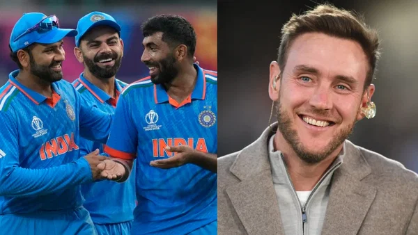 Stuart Broad reacts to Rohit Sharma, Virat Kohli and Jasprit Bumrah's return