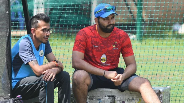 Yuzvendra Chahal and Rohit Sharma