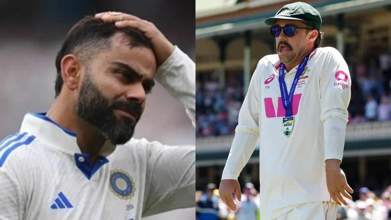 Virat Kohli and Travis Head