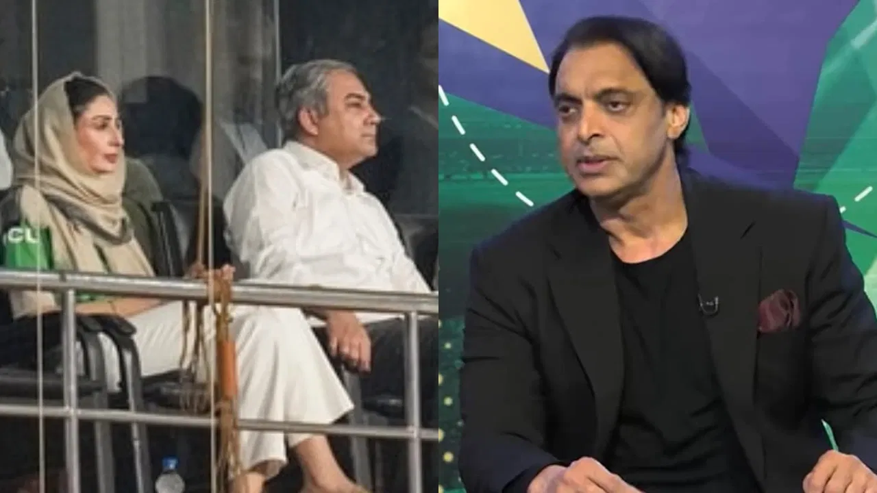 Mohsin Naqvi and Shoaib Akhtar