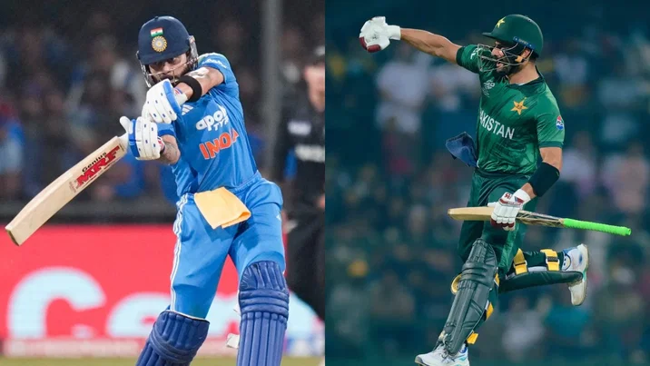 Virat Kohli and Sahibzada Farhan