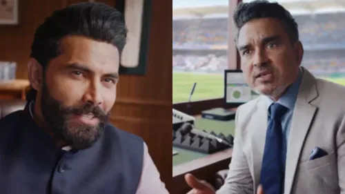 Ravindra Jadeja and Sanjay Manjrekar