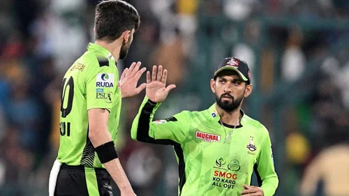 Shaheen Afridi and Sikandar Raza in PSL