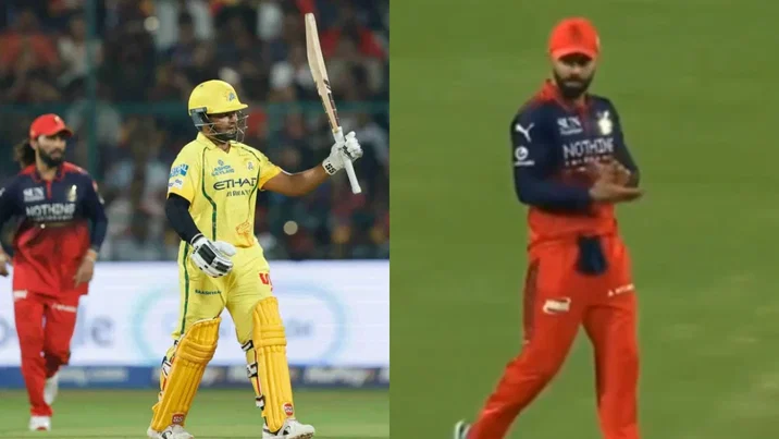 Sarfaraz Khan and Virat Kohli