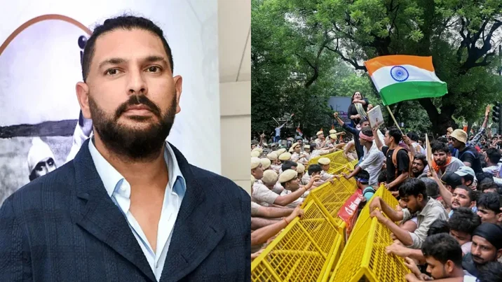 Yuvraj Singh backs Student Protest