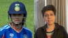 Smriti Mandhana and Anjum Chopra