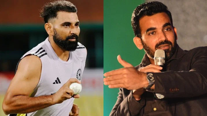 Mohammed Shami and Zaheer Khan