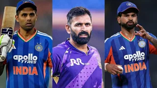 Suryakumar Yadav, Abhishek Nayar and Shreyas Iyer