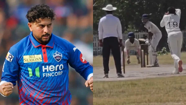 Kuldeep Yadav plays club cricke