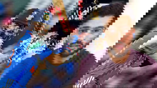 Virat Kohli and Mohammad Amir