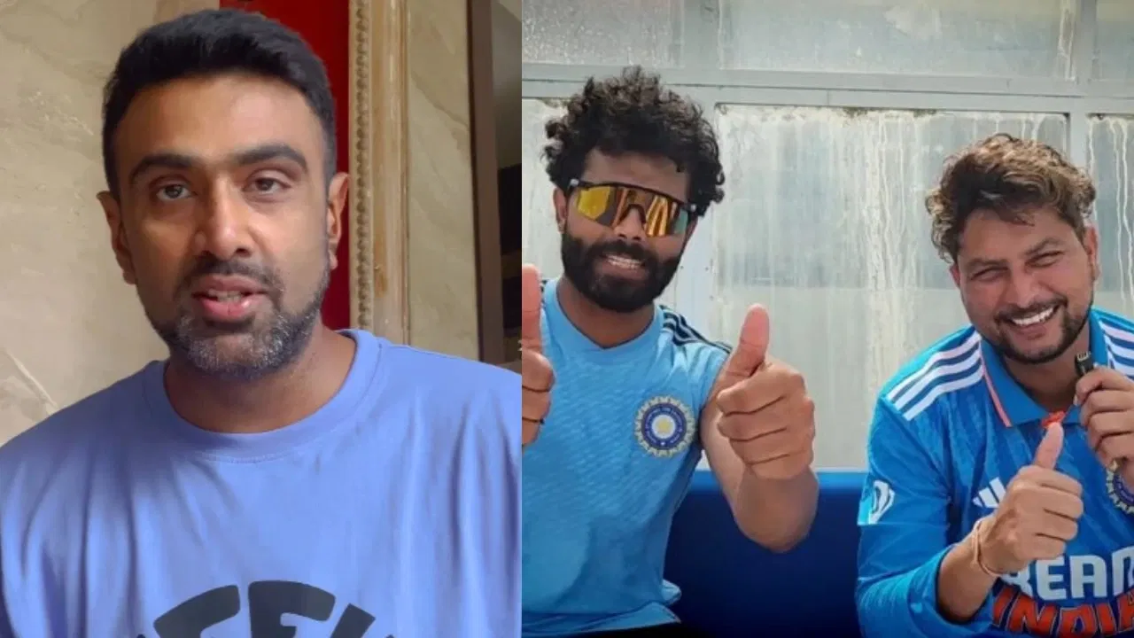 Ravichandran Ashwin, Kuldeep Yadav and Ravindra Jadeja