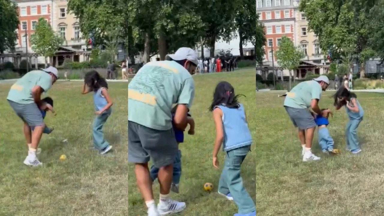 Rohit Sharma spends quality family time with Samaira and Ahaan; video goes viral