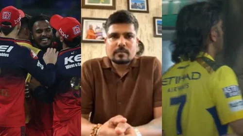 RCB, Karn Sharma and MS Dhoni of CSK