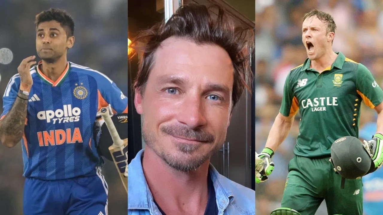 Suryakumar Yadav, Dale Steyn and AB de Villiers