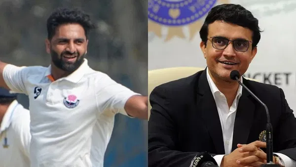 Auqib Nabi and Sourav Ganguly