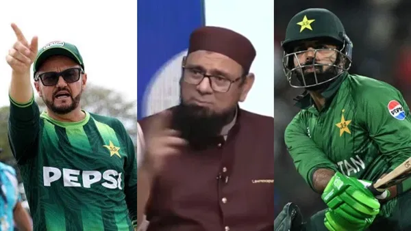 Mike Hesson, Saqlain Mushtaq and Shadab Khan
