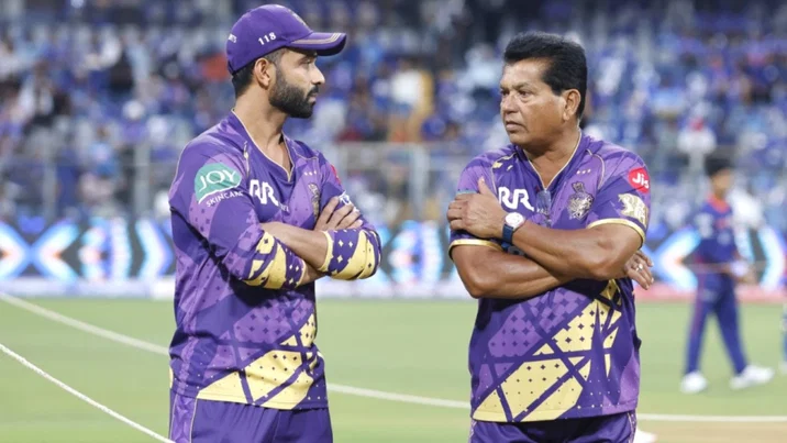 Ajinkya Rahane and Chandrakant Pandit